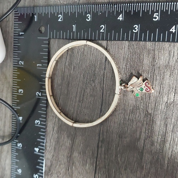 Silver Tone Angel Charm Bracelet God Grant Me The Sernity Prayer B3006 - Picture 4 of 4